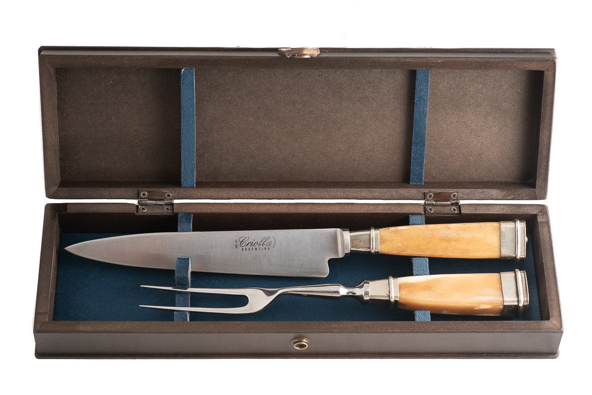 Yellow Angus Carving set - Vakiano