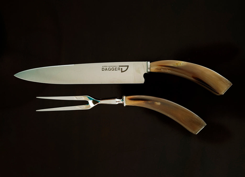 COW ANTLER CARVING SET - Vakiano