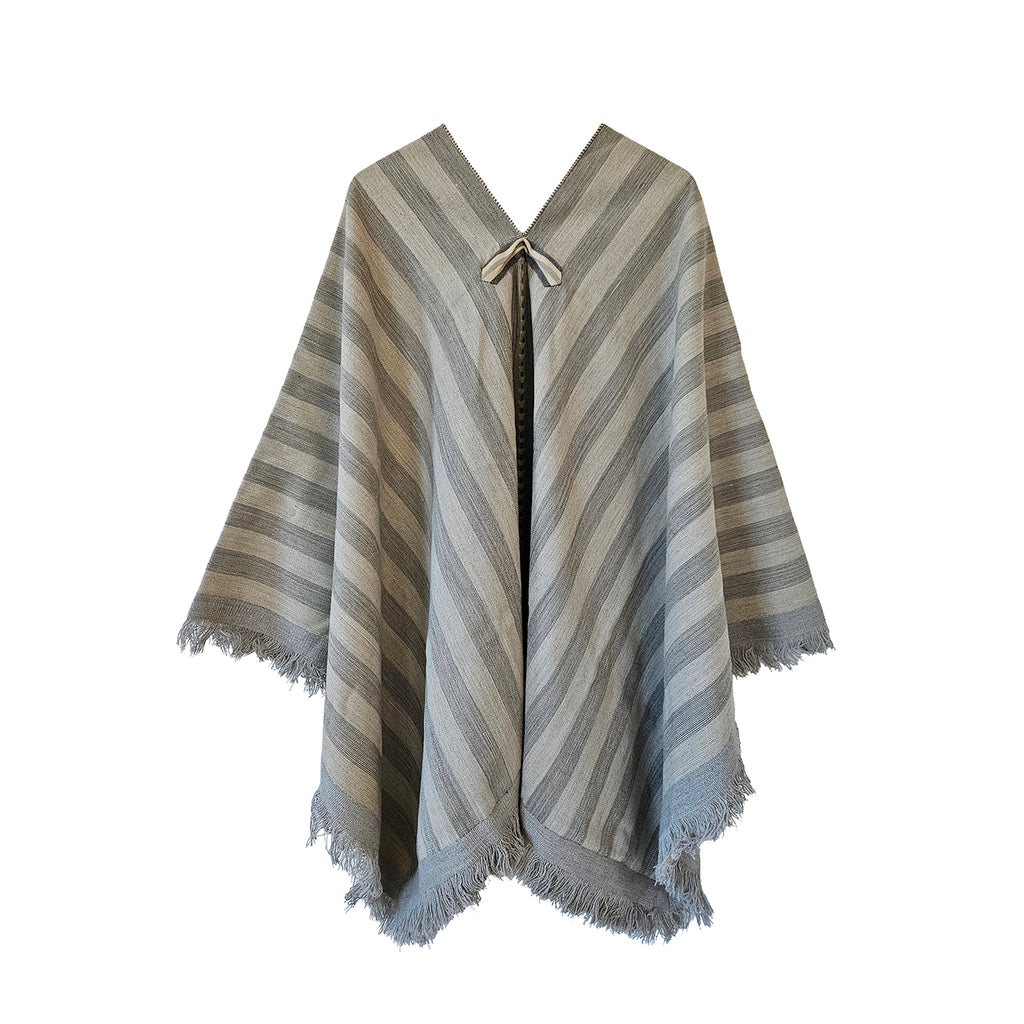 Malcante Handwoven Argentine wool Poncho