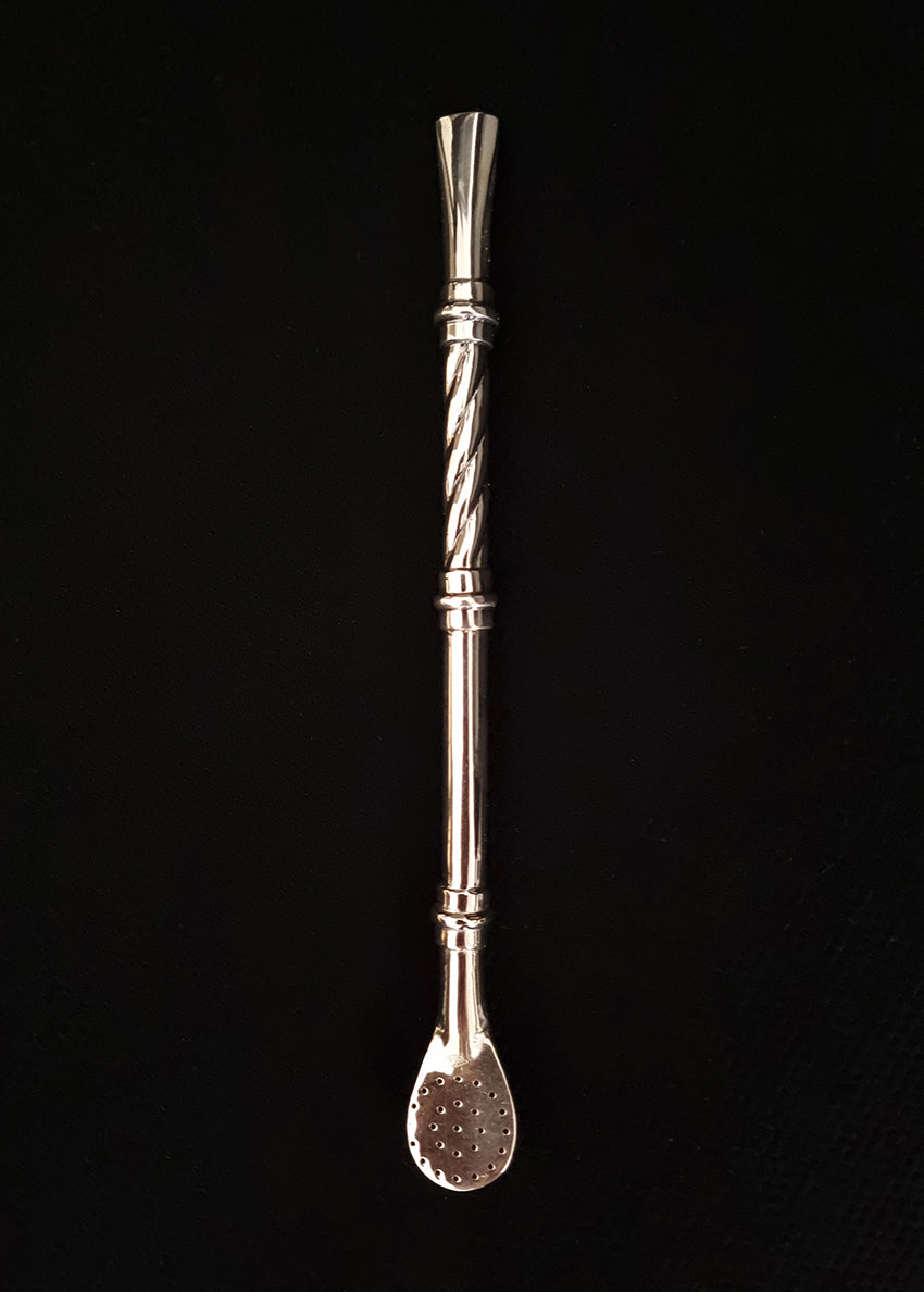 Classic Argentine Silver 900 bombilla for yerba mate