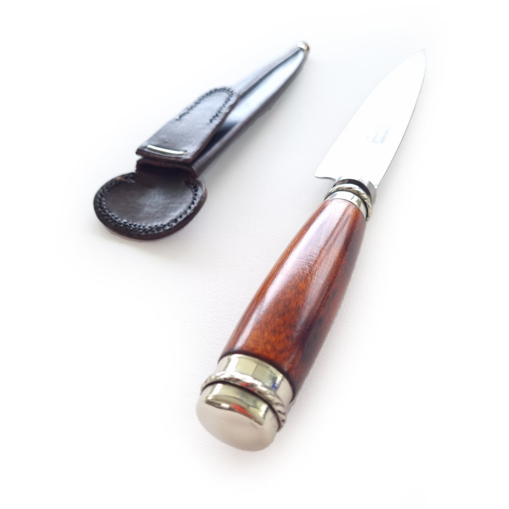 Handmade quebracho knife with alpaca finish