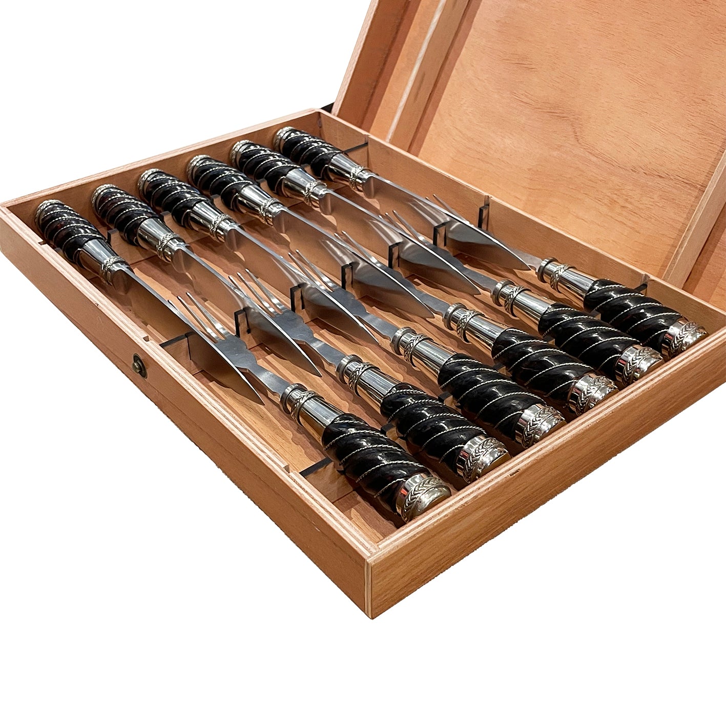 GALLONEADO WOODEN CUTLERY SET