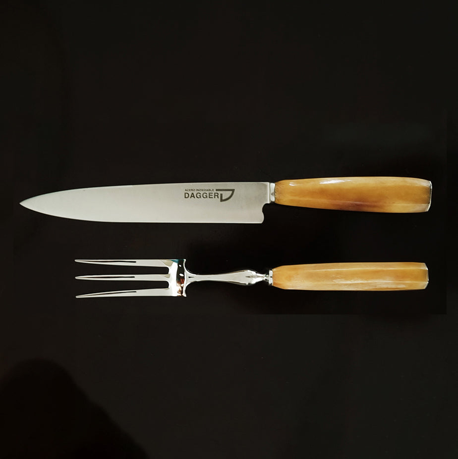 Potro Argentine carving set with knife and carving fork