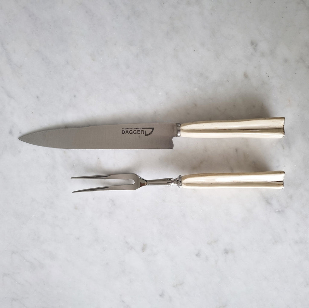 Ñandú Argentine carving set with knife and carving fork