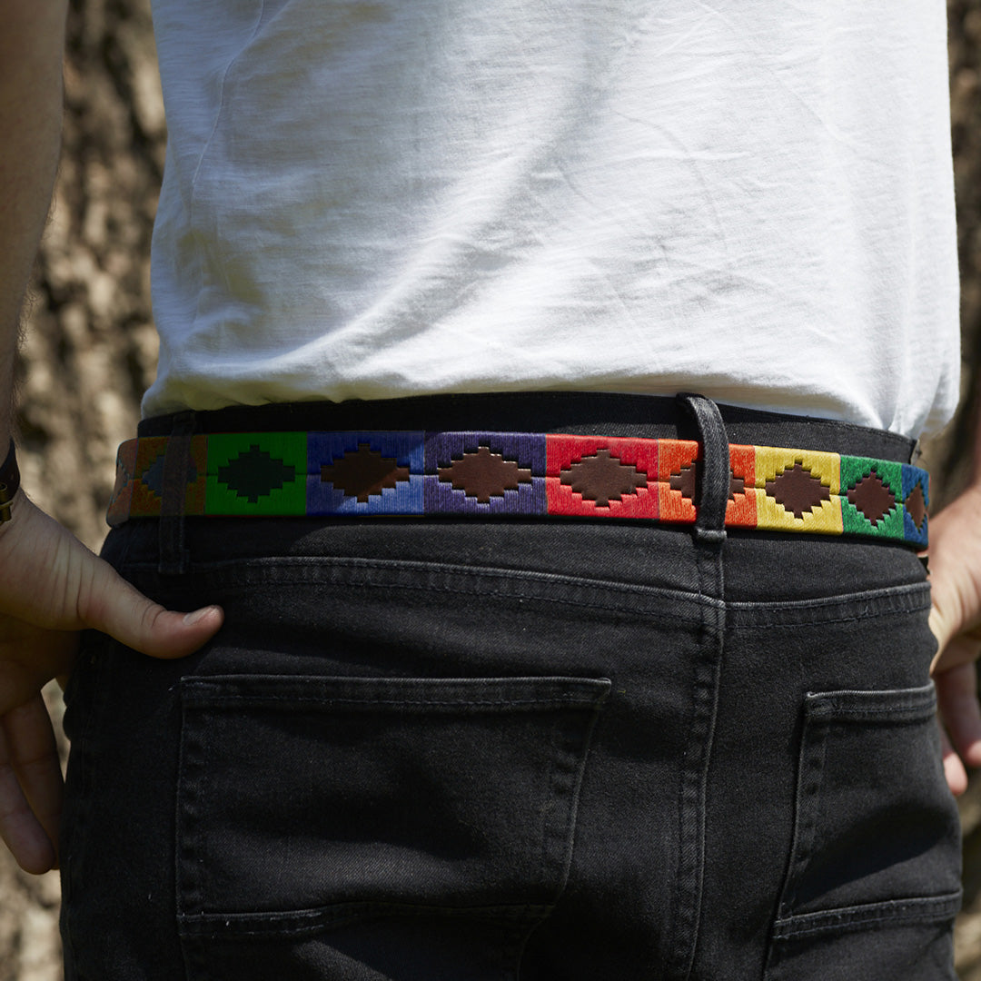 Rainbow Pattern Belt - Vakiano