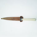 Handmade Ñandú Bone Knife with Leather Sheath - Vakiano