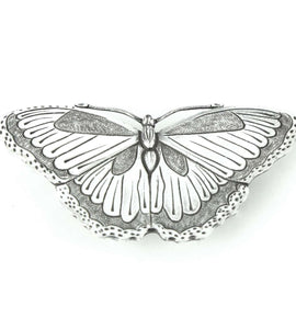 Silver plated belt buckles with butterfly motif