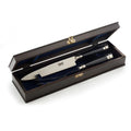 Black Patagonula Argentine carving set with knife and carving fork