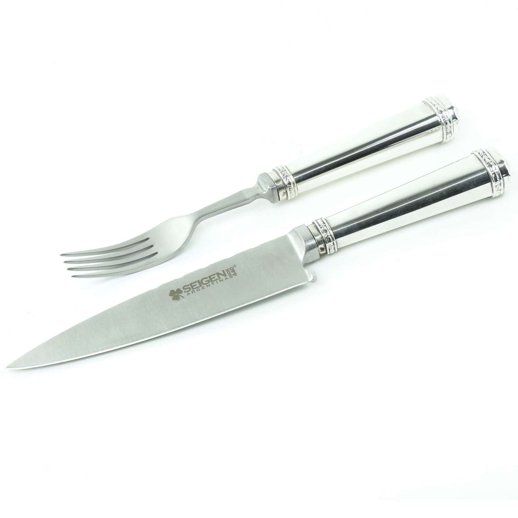 Handmade 12 piece Silver 900 cutlery set by Vakiano