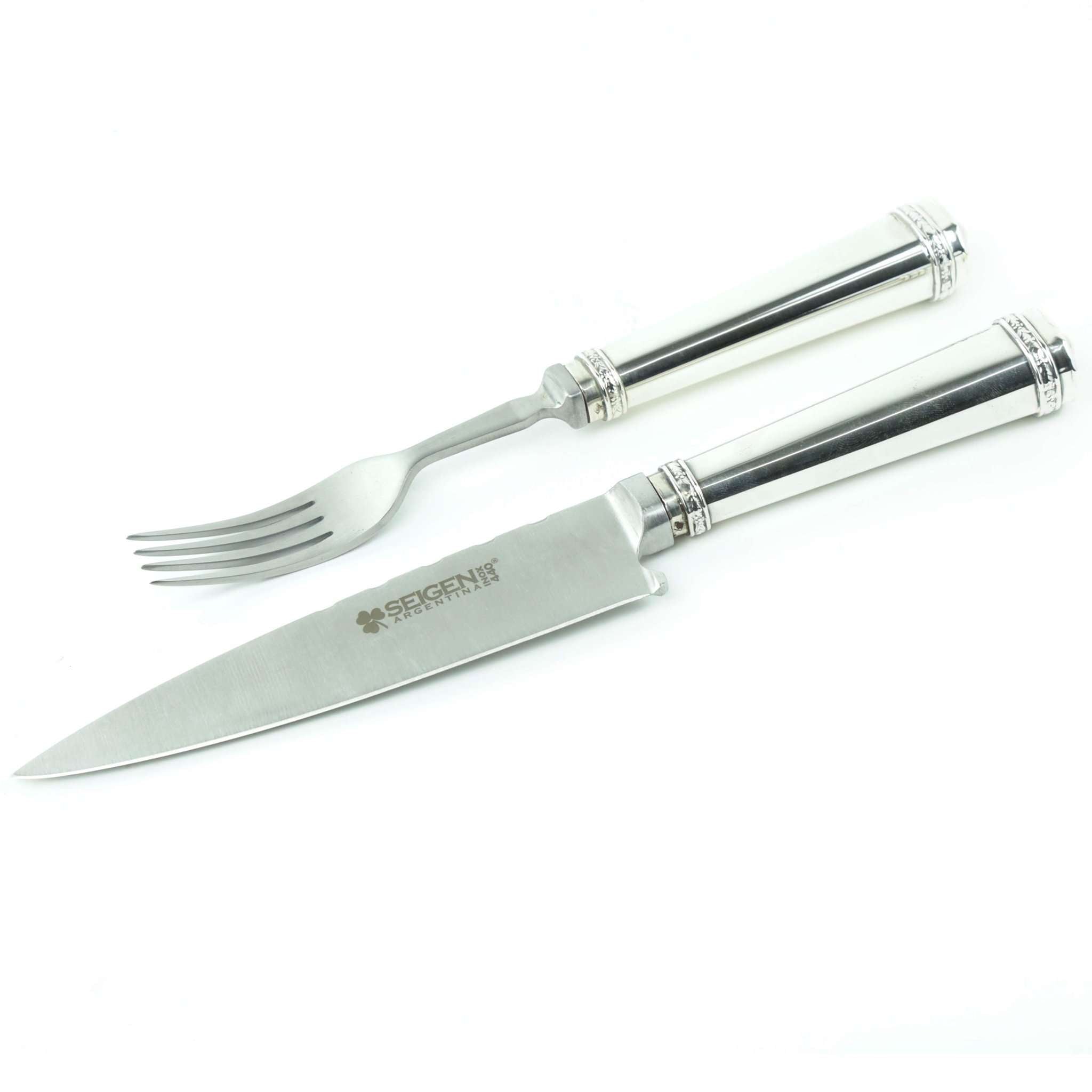 Handmade 12 piece Silver 900 cutlery set by Vakiano