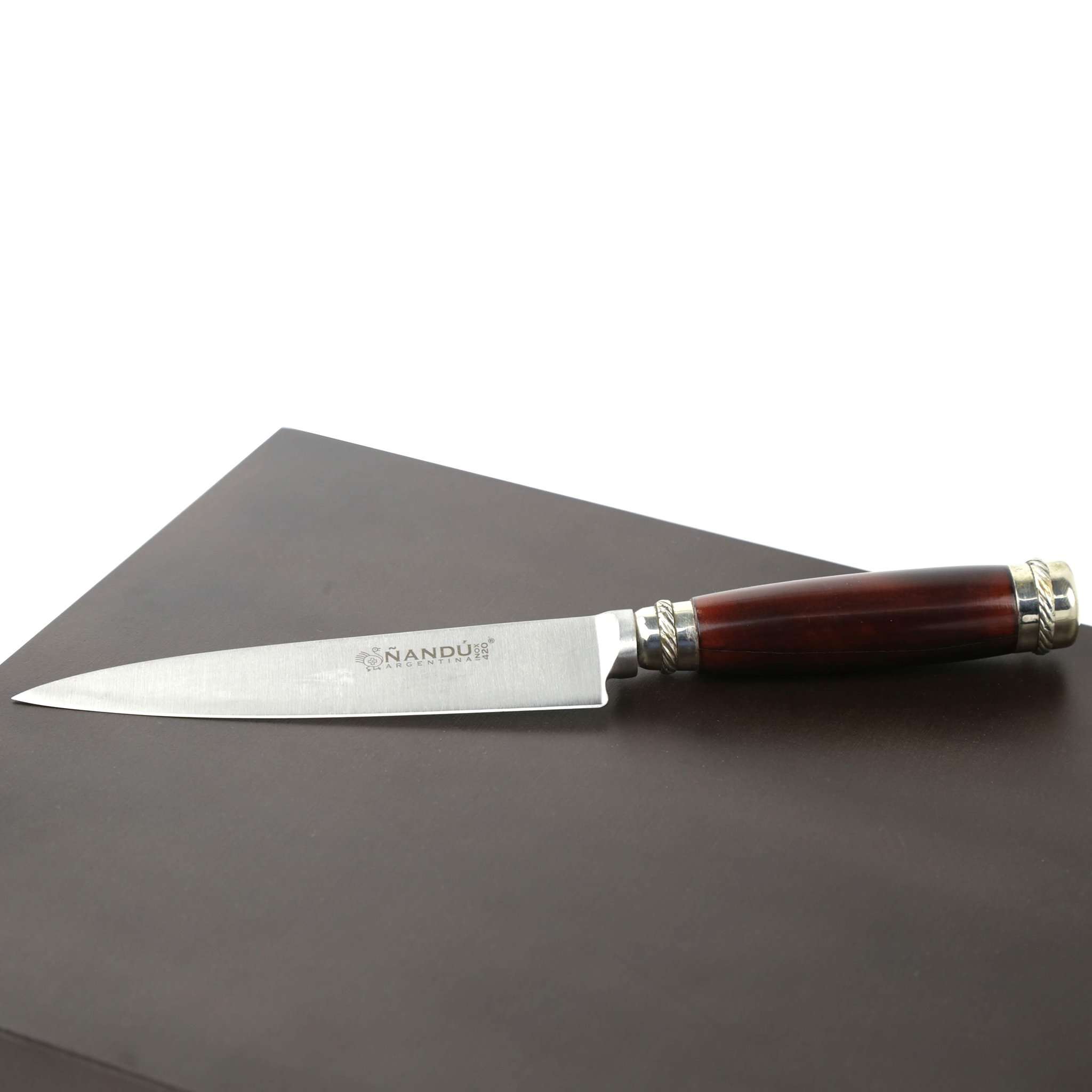 Red quebracho wood handle steak knives