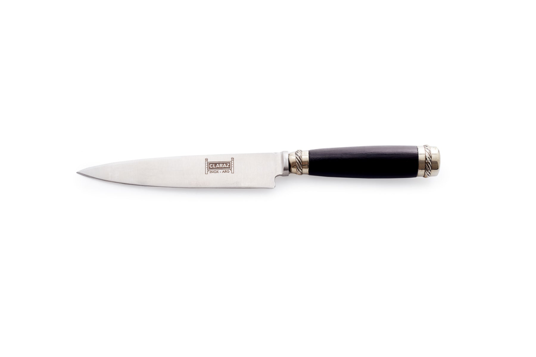 Steak cutlery set with nickel silver details and stainless steel blades