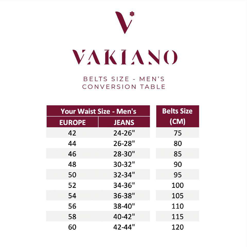 Size Guide 75 Belt Size In Us Jeans Us Belt Size To European 95 - Main Image